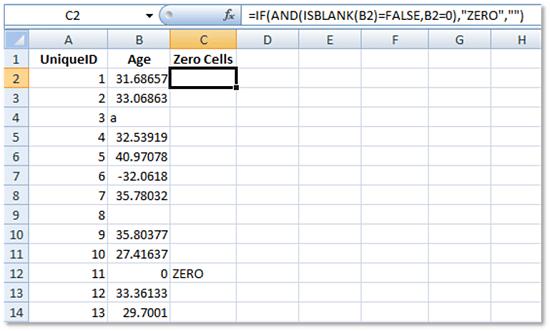 Using IF-THEN-ELSE to Locate Zeros