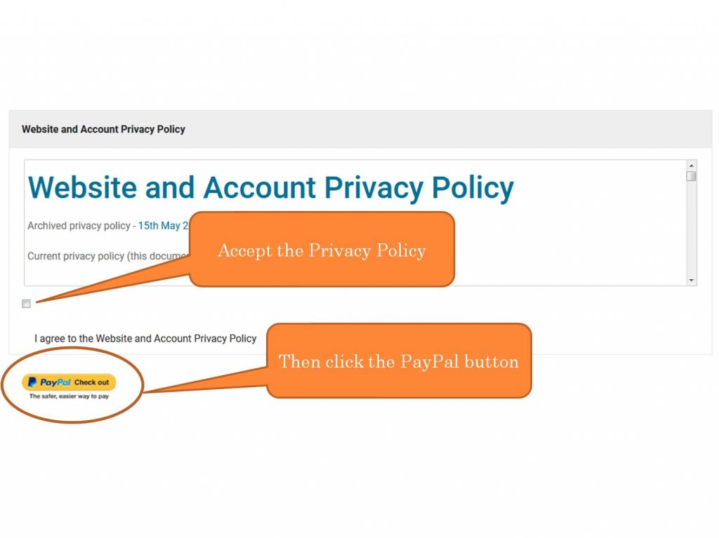 Click The PayPal Button