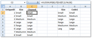 How to Clean Text Data Using Excel VLOOKUP