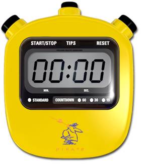 A stopwatch - used for measuring quantitative data