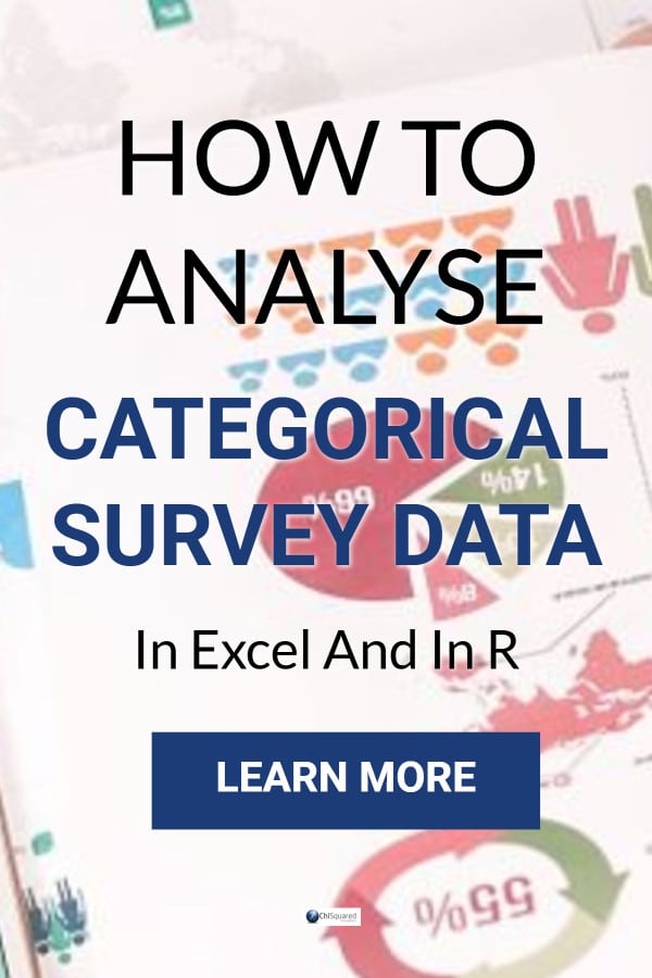 How to analyse categorical survey data in Excel and in R